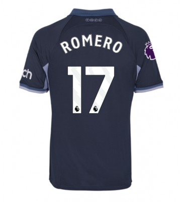 Tottenham Hotspur Cristian Romero #17 Segunda Equipación 2023-24 Manga Corta